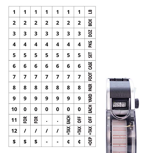 MoTEX MX-5500NEW Single Line Price Labeler, Pricemarker, Pricing Gun - One Line, 8 Digits, Label Size 22X12 (Silver) - Thumbnail 2