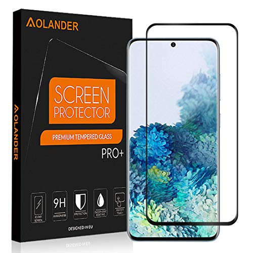 AOLANDER Screen Protector for Samsung Galaxy S20,HD [3D Full Coverage][Anti-Scratch][Bubble Free] 9H Hardness Tempered Glass for Samsung Galaxy S20 (Black)