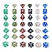 eBoot 42 Pieces (6 x 7) Polyhedral Dices Game Dices Assorted Colors for Dungeons and Dragons DND MTG RPG with 6 Pack Black Pouches, 6 Sets of d20, d12, 2 d10 (00-90 and 0-9), d8, d6 and d4