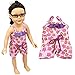 XADP 5 Sets American Girl Summer Doll Clothes Hawaii Holiday Beach Party Swimsuit Sets Fits American Girl, Our Generation, Journey Girls