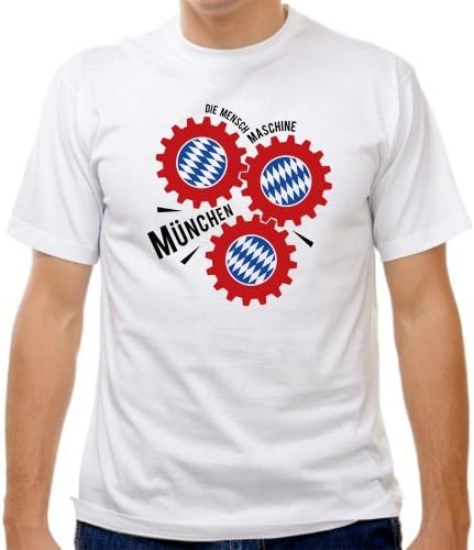 Bayern Munich Man Machine Soccer T-shirt, White, XX Large