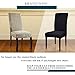 Subrtex Jacquard Stretch Dining Room Chair Slipcovers (2, Black Jacquard)