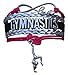 SportyBella Gymnastics Bracelets - Adjustable Charm Bracelet with Infinity Symbol & Silver Gymnastic Charm. Friendship Bracelet Gifts for Gymnasts, Teams & Coaches. (Pink/Black)