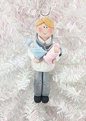 Male OB/GYN Obstetrician Doctor Handmade Polymer Clay Christmas Ornament