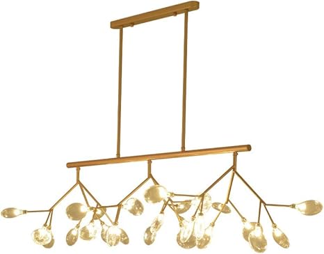 Esszimmerlampe Modern LED Pendelleuchte 27×G4 Hängeleuchte Eisen und