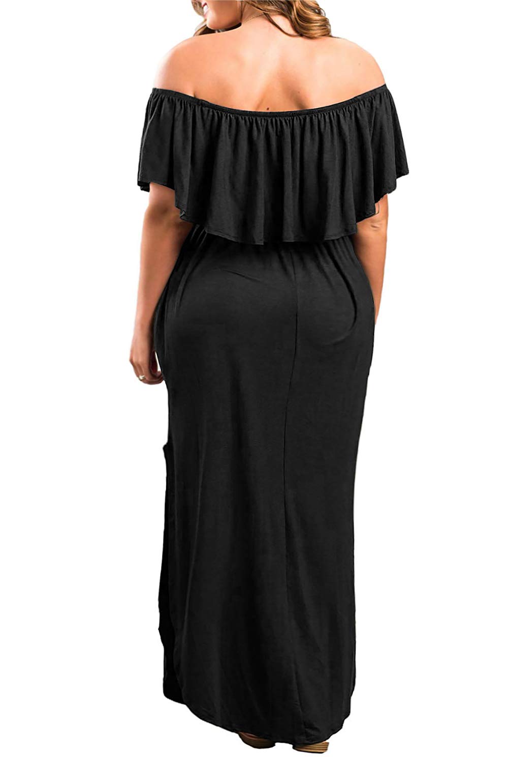 Nemidor Plus Size Dresses Casual Loose Pocket Maxi Dress For Plus