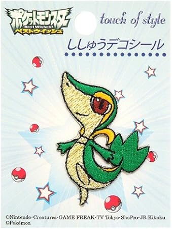 Amazon ポケットモンスター ツタージャ 刺繍デコシール 再剥離タイプ ポケモンキャラクターグッズ通販 シール ステッカー おもちゃ