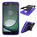 Yiakeng Moto Z Play Droid Case, Shockproof Impact Protection Tough Rugged Dual Layer Protective Case Cover with Kickstand for Motorola Moto Z Play Droid (Armor Purple)