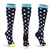 HLTPRO Compression Socks for Women and Men - Knee High Support Socks fit for Running, Nurses