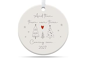 Expecting Baby Ornament 2027, Pregnancy Announcement for Husband Grandparents Family Aunt, Gifts for New Parents Expecting Pa