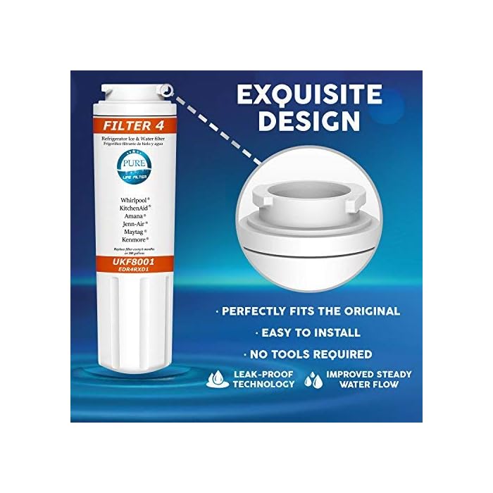 PureLife Filter 4 UKF8001 Refrigerator Ice&Water PREMIUM Replacement