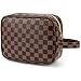 ADCOOG Makeup Bag Portable Cosmetic Bags Retro Cosmetic Pouch Toiletry Travel Organizer for Women, Cosmetics, Make Up Tools, Toiletries,Brown