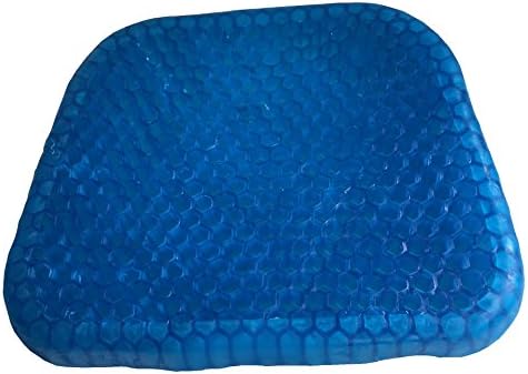 Green Convenience Gel Seat Cushion, Seat Cushion with Non-Slip Cover for Your Office Chair and Sitting on the Floor Gives Relief From Tailbone Pain