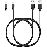 [2-Pack] Anker Powerline Micro USB (6ft) - Durable Charging Cable, with Aramid Fiber and 5000+ Bend Lifespan for Samsung…