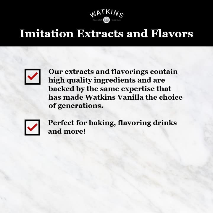 Watkins Rum Extract with Other Natural Flavors, 2 oz. Bottles, Pack of