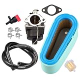 Panari Carburetor + Tune Up Kit 36356 36357 Air Filter Gasket for Tecumseh 640065A 640065 OHV125 OHV130 OVH135 OHV110 OHV115 OHV120 OV358EA Lawn Mower