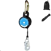 11FT Self Retracting Lifeline, Shemior Retractable Safety Lanyard, Web SRL | Safety Harness Fall Protection Kit, Fall Arrestor, Srl Fall Protection, Retractable Lanyard, Safety Harness Yoyo
