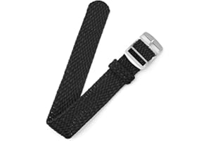 BARAK WATCHES Canvas Nylon Watch Straps, Nylon Braided Watch Band, Replacement Watchband Hook and Loop Straps (16mm,18mm,20mm,22mm) For Men Women