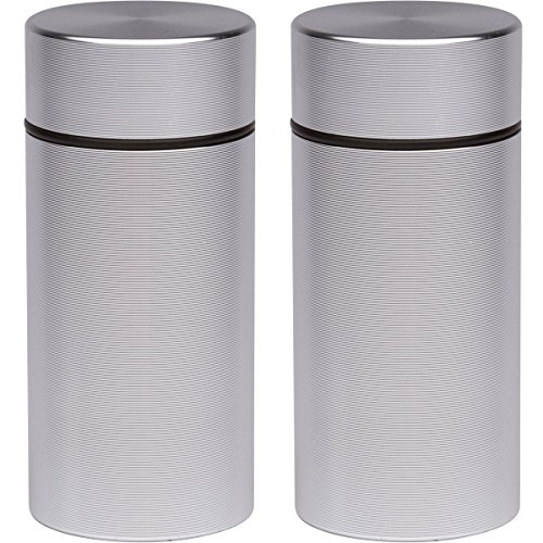 2x stash jar - airtight smell proof aluminum herb conta…