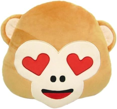 Amazon Co Jp Wiswis 3d絵文字枕monkey顔文字クッション寝具stuffed Plush Toy人形ノベルティホームインテリア ホーム キッチン