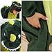Kids Unisex Dragon Onesie Pajamas Animal Costume Sleepwear with Monster Slipper Age 2-10 Years