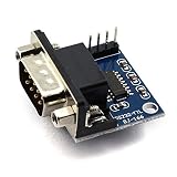 DZS Elec RS232 DB9 Male Serial Port to TTL Converter MAX3232 Root Module Connector MCU Programme Mobile Root Vehicle Examine and Repair Converter