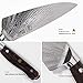 WALLOP Chef Knife 8.5'' - Japanese High Carbon Stainless Steel Kitchen Knife - Unique Solar Pattern&Well Balance Kitchen Meat Cleaver Knife - Full Tang Blade&Non-slip Ergonomic G10 Handle
