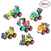 ANIKI TOYS Early Education 12 Month+ Monster Trucks Set Friction Power Vehicle, Pull Back Car, Free Wheel Push and Go…