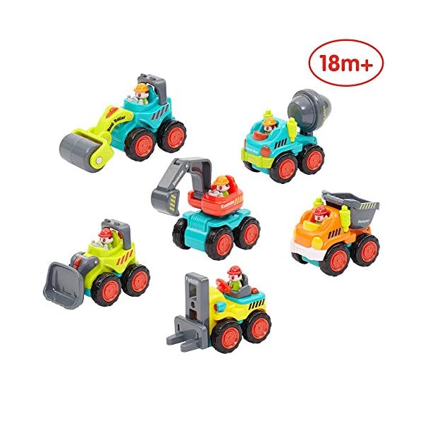 ANIKI TOYS Early Education 12 Month+ Monster Trucks Set Friction Power Vehicle, Pull Back Car, Free Wheel Push and Go…