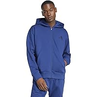 adidas Men's Future Icons Small Logo Full-Zip Hoodie, Black