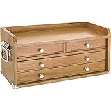 Grizzly H8252 4 Drawer Oak Chest with Dividers