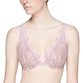 ThirdLove Lace Contour Plunge Bra, Women's Sexy Comfort Bra, Comfortable Underwire & Moderate Push Up Support, Bras for Women Violet-ice - 38B