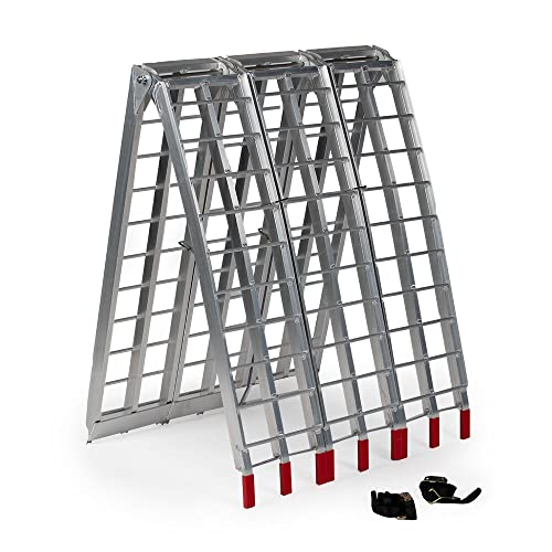 Titan Ramps 7.5 FT Harley Motorcycle Loading Ramp, Aluminum Folding