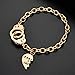 Lux Accessories 2 Piece Partners in Crime BFF Handcuff Bracelet Set