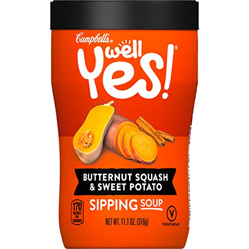 Campbell's Well Yes! Sipping Soup, Vegetable Soup On The Go, Butternut Squash & Sweet Potato, 11.1 oz. Cup (Pack of 8) - Thumbnail 6