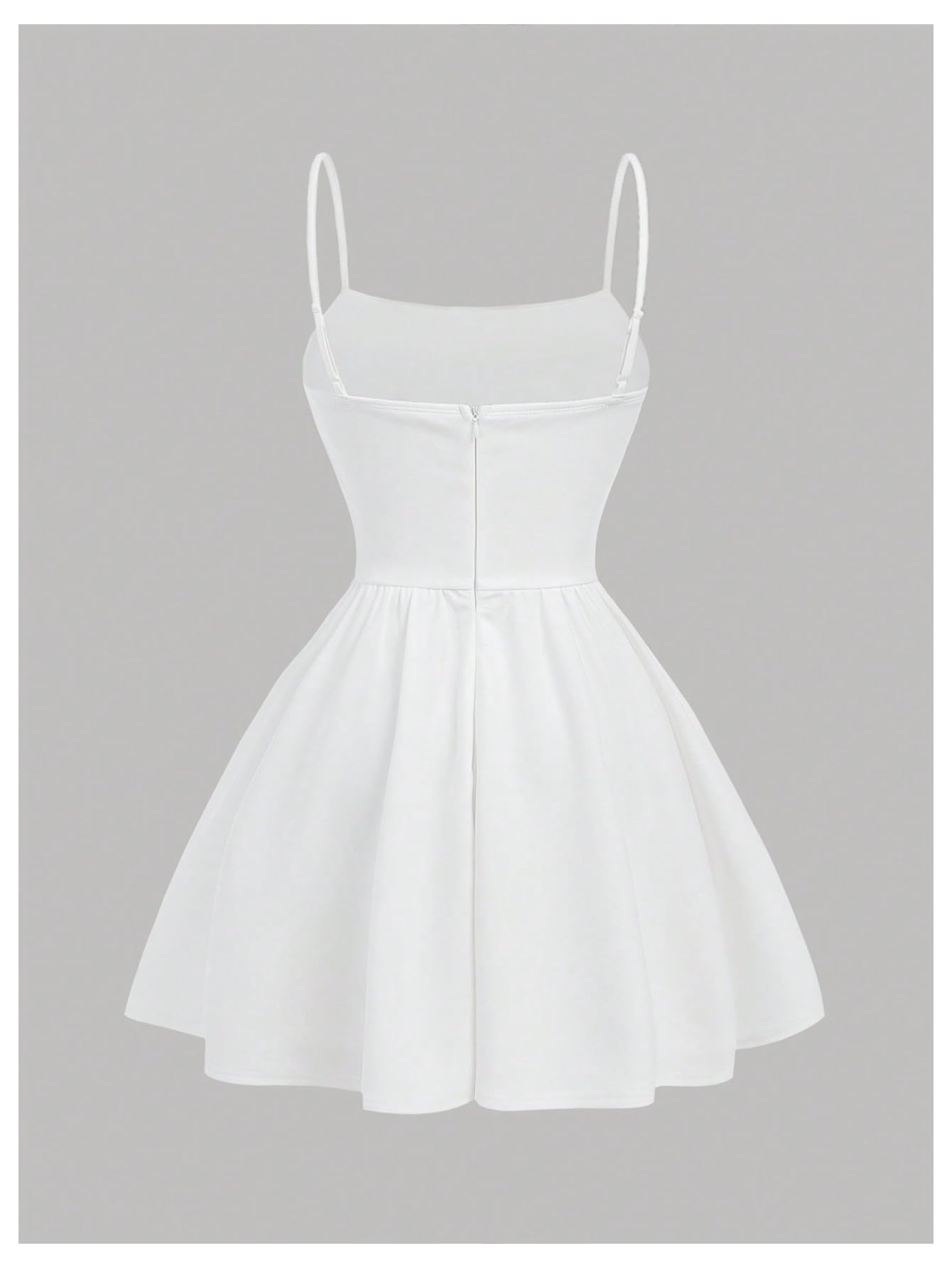 SHENHE Girl's Spaghetti Strap Corset Dress Pleated A Line Fit and Flare Cami Dress