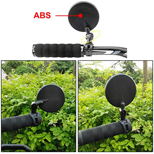 Quiklet Bike Mirrors Adjustable Rotatable Handlebar Bicycle Rear View