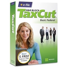H&R Block TaxCut 2008 Basic Federal + e-file