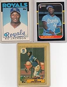 BO JACKSON BASEBALL ROOKIE CARD LOT of 3 Different. Includes: 1986