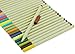 Lanxivi Color Pens set , Set of 48 Assorted Colors Fineliner Pens 0.3mm with Plastic Pen Case & Pencil Pouch/ Water Base Ink Pens