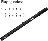 Rayzm Tin Whistle D Key 6-Hole Aluminum Penny Whistle Black view 3