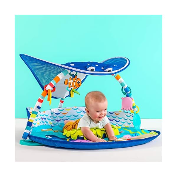 Bright Starts, Disney Baby, Finding Nemo Ocean Lights Baby Activity Gym and Play Mat with Detachable Toys, Sound and…