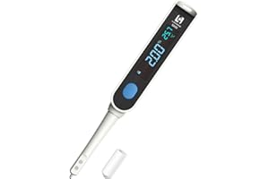 LOHAND Digital Salinity Meter, Platinum Electrode & Concave Surface for Lab-Grade Accuracy, Auto-Measured Salt Content Tester, Rapid Test for Aquarium/Saltwater/Salty Food, Range: 50ppt/1.000〜1.045
