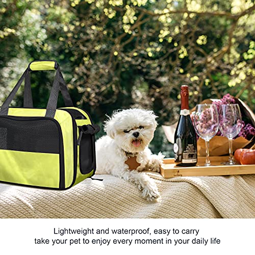 Pet Carrier TSA Airline Approved Cat Carrier Soft Sided Dog Carrier Collapsible Travel Bag for Small Dogs, Medium Cats up to 15 Lbs (6.8 kg), 16.5\