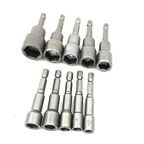 PANOVOS (10pcs) 615mm Power Nuts Driver Drill Bits Tools Set