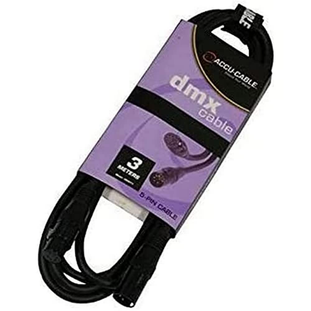 Accu Cable 3m 5 Pin Pre Assembled DMX Cable