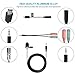 DGFAN Lavalier Lapel Microphone - Omnidirectional Condenser 6.56ft Wireless Lavalier Mic with GoPro Adapter for HERO 3 3+ 4/iPhone & Smartphones/DSLR and PC(Including Windscreen and Wind Muff)
