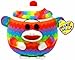 Ty Beanie Ballz - Sock Monkey - Rainbow