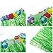 Girl's Elastic Hawaiian Hula Dancer Grass Skirt with Flower Costume Set-Green 13 Years