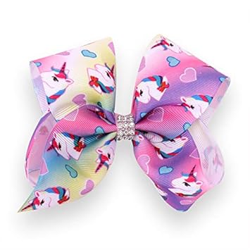Amazon Com Baby Hair Accessories Unicorn Rainbow Kids Handmade